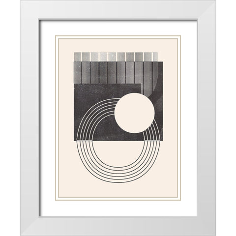 Unknown Space III White Modern Wood Framed Art Print with Double Matting by Wang, Melissa