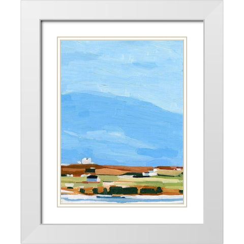 Color Field Landscape II White Modern Wood Framed Art Print with Double Matting by Scarvey, Emma