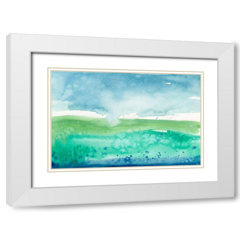 Go Lightly I White Modern Wood Framed Art Print with Double Matting by Ludwig, Alicia