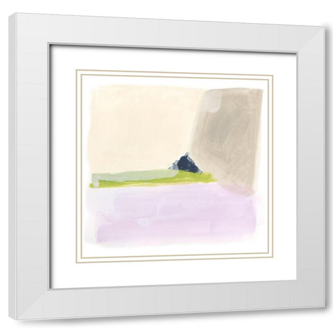 Fielding IV White Modern Wood Framed Art Print with Double Matting by Vess, June Erica