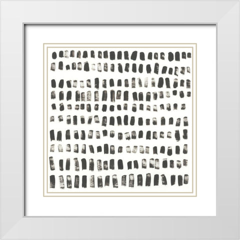Mixed Signals I White Modern Wood Framed Art Print with Double Matting by Vess, June Erica