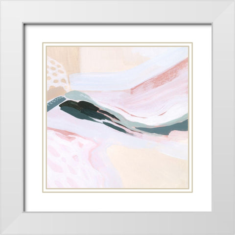 Ocean Meadow I White Modern Wood Framed Art Print with Double Matting by Popp, Grace