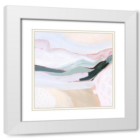 Ocean Meadow II White Modern Wood Framed Art Print with Double Matting by Popp, Grace