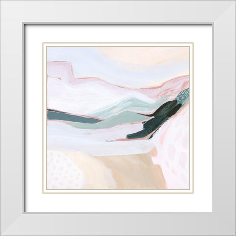 Ocean Meadow II White Modern Wood Framed Art Print with Double Matting by Popp, Grace