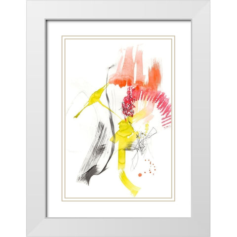 Swing Set II White Modern Wood Framed Art Print with Double Matting by Goldberger, Jennifer