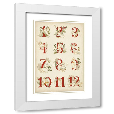 The Twelve Days White Modern Wood Framed Art Print with Double Matting by Popp, Grace