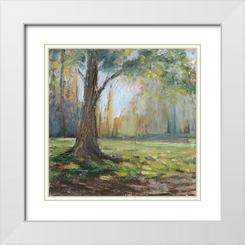 Custom Path to the Tree I White Modern Wood Framed Art Print with Double Matting by Iafrate, Sandra