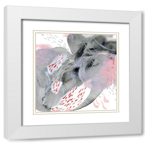 Turbulent Cloud I White Modern Wood Framed Art Print with Double Matting by Wang, Melissa
