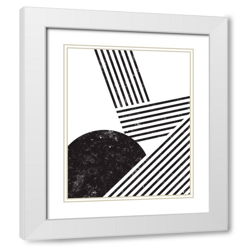 Orthograph II White Modern Wood Framed Art Print with Double Matting by Green, Jacob