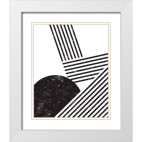 Orthograph II White Modern Wood Framed Art Print with Double Matting by Green, Jacob