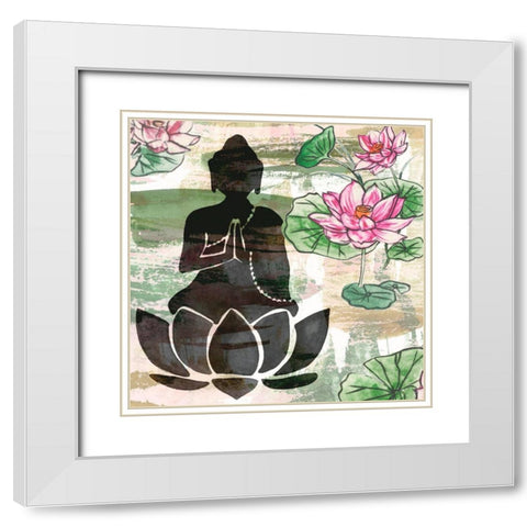 Path to Enlightenment I White Modern Wood Framed Art Print with Double Matting by Wang, Melissa