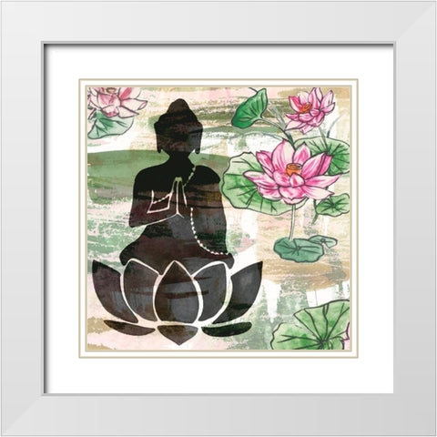 Path to Enlightenment I White Modern Wood Framed Art Print with Double Matting by Wang, Melissa