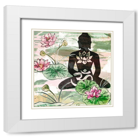 Path to Enlightenment II White Modern Wood Framed Art Print with Double Matting by Wang, Melissa