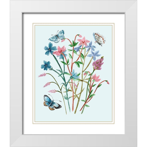 Wildflowers Arrangements III White Modern Wood Framed Art Print with Double Matting by Wang, Melissa