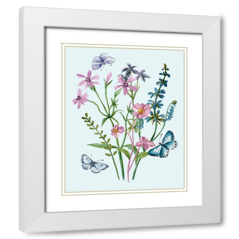 Wildflowers Arrangements IV White Modern Wood Framed Art Print with Double Matting by Wang, Melissa