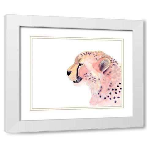 Sunset Safari VI White Modern Wood Framed Art Print with Double Matting by Ludwig, Alicia