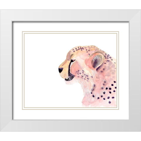 Sunset Safari VI White Modern Wood Framed Art Print with Double Matting by Ludwig, Alicia