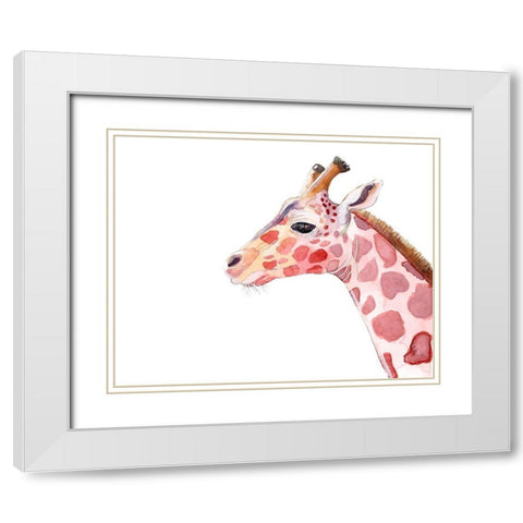Sunset Safari VIII White Modern Wood Framed Art Print with Double Matting by Ludwig, Alicia