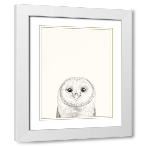 Animal Mug III White Modern Wood Framed Art Print with Double Matting by Borges, Victoria
