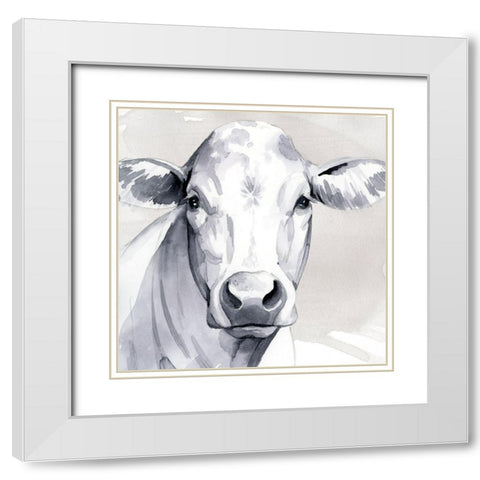 Sweet Face II White Modern Wood Framed Art Print with Double Matting by Popp, Grace
