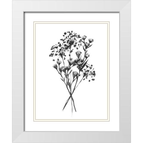 Wild Roadside Bouquet I White Modern Wood Framed Art Print with Double Matting by Scarvey, Emma