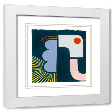 Bewildered I White Modern Wood Framed Art Print with Double Matting by Popp, Grace