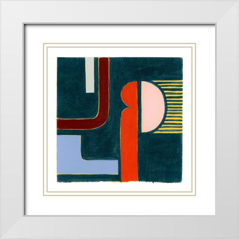 Bewildered IV White Modern Wood Framed Art Print with Double Matting by Popp, Grace