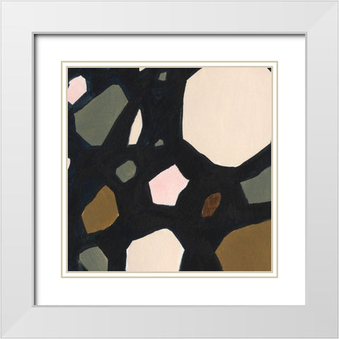Terrazzo Shards VIII White Modern Wood Framed Art Print with Double Matting by Borges, Victoria