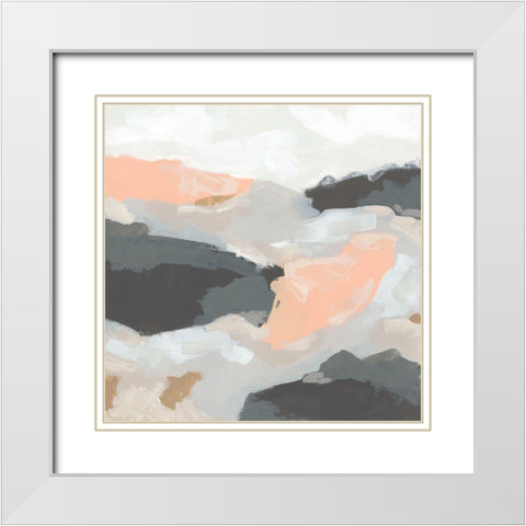 Rock Currents I White Modern Wood Framed Art Print with Double Matting by Vess, June Erica