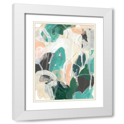 Modal I White Modern Wood Framed Art Print with Double Matting by Vess, June Erica