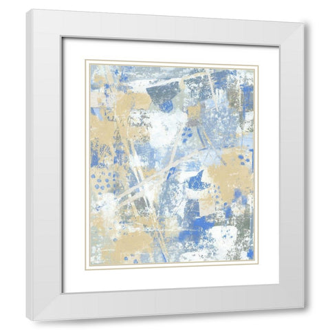 Circuit I White Modern Wood Framed Art Print with Double Matting by OToole, Tim