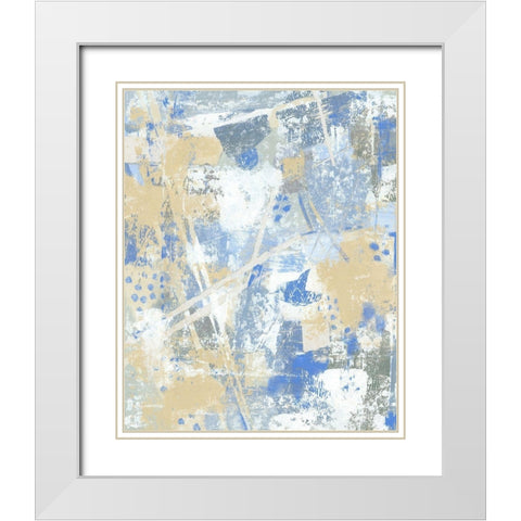 Circuit I White Modern Wood Framed Art Print with Double Matting by OToole, Tim