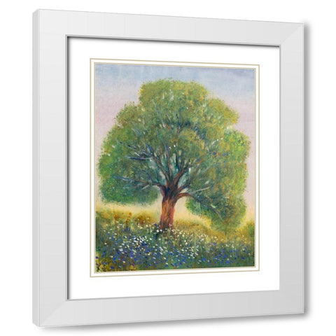 Standing in the Field II White Modern Wood Framed Art Print with Double Matting by OToole, Tim