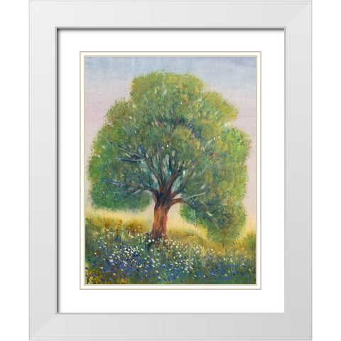 Standing in the Field II White Modern Wood Framed Art Print with Double Matting by OToole, Tim