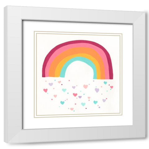 Happy Magic I White Modern Wood Framed Art Print with Double Matting by Vess, June Erica