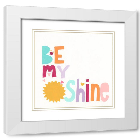 Happy Magic IV White Modern Wood Framed Art Print with Double Matting by Vess, June Erica