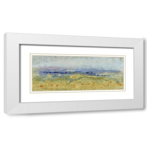 Open Terrain I White Modern Wood Framed Art Print with Double Matting by OToole, Tim