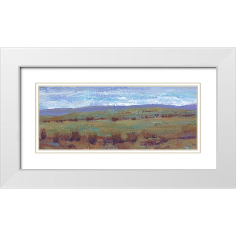 Open Land I White Modern Wood Framed Art Print with Double Matting by OToole, Tim