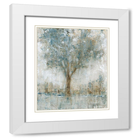 Morning Glow II White Modern Wood Framed Art Print with Double Matting by OToole, Tim