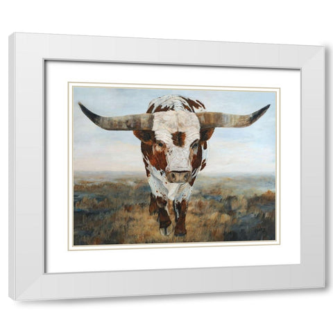 Ramblin On II White Modern Wood Framed Art Print with Double Matting by Winkler, Kathy