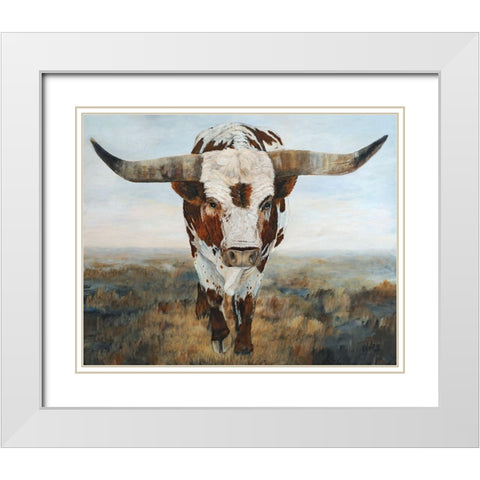 Ramblin On II White Modern Wood Framed Art Print with Double Matting by Winkler, Kathy