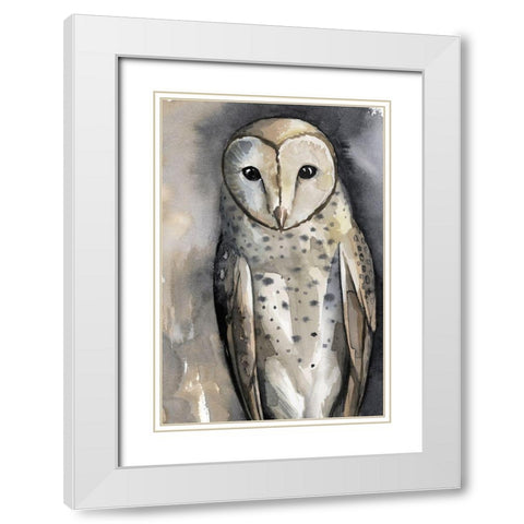 Moon Glider I White Modern Wood Framed Art Print with Double Matting by Popp, Grace