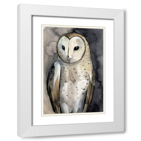 Moon Glider II White Modern Wood Framed Art Print with Double Matting by Popp, Grace