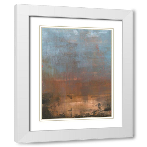 Nogales II White Modern Wood Framed Art Print with Double Matting by Green, Jacob