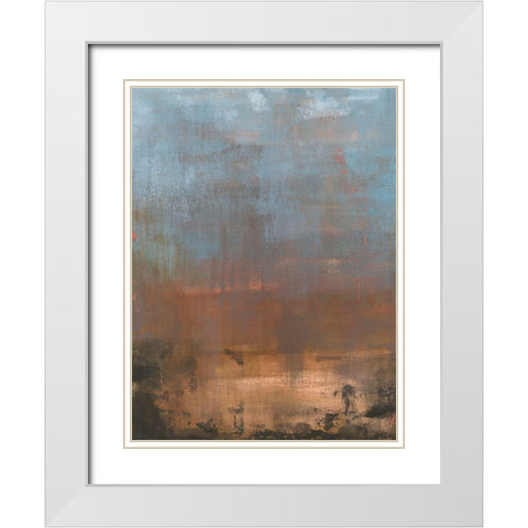 Nogales II White Modern Wood Framed Art Print with Double Matting by Green, Jacob