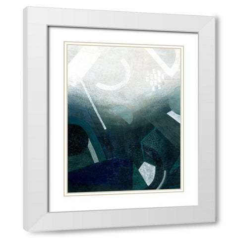 Bathing Beams I White Modern Wood Framed Art Print with Double Matting by Popp, Grace