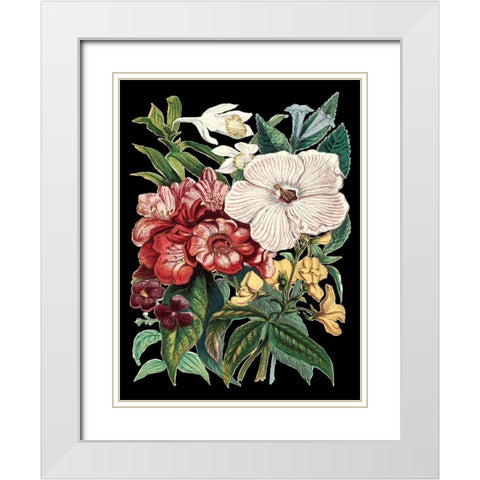 Garden Gathering IV White Modern Wood Framed Art Print with Double Matting by Unknown