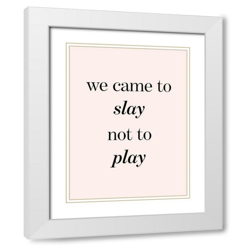Womxn III White Modern Wood Framed Art Print with Double Matting by Hambly, Anna