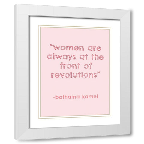 Womxn IV White Modern Wood Framed Art Print with Double Matting by Hambly, Anna