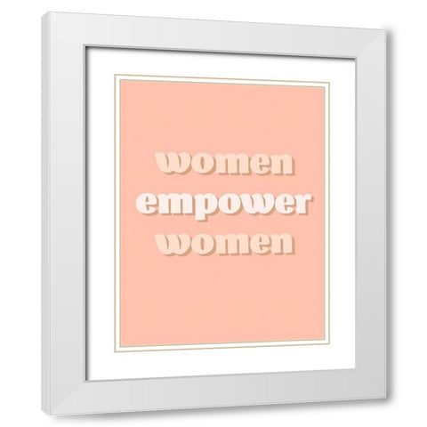 Womxn VI White Modern Wood Framed Art Print with Double Matting by Hambly, Anna